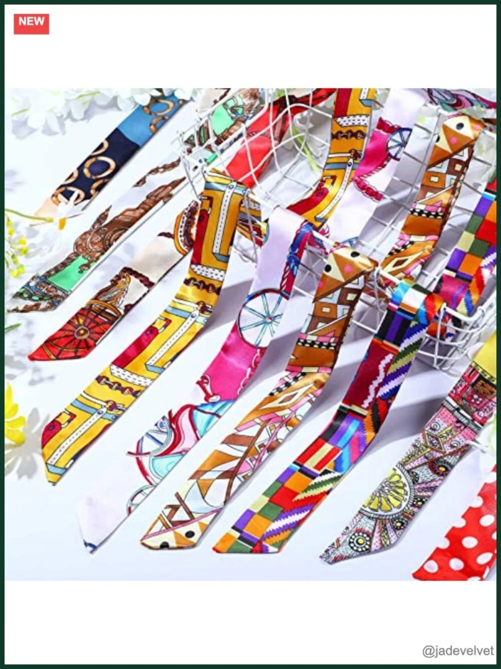 60 Satin Polyester Scarf Handle Ribbons for Handbags Hair Neck